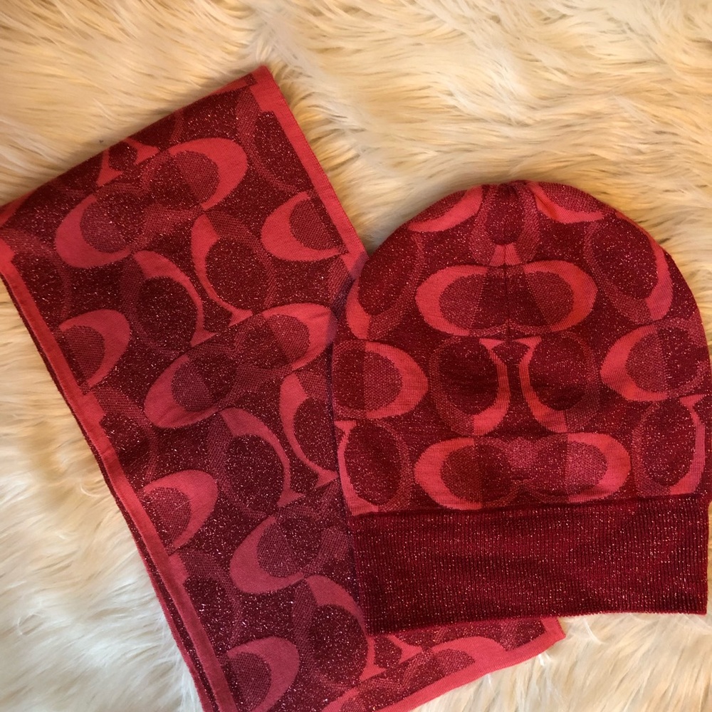 Coach Tonal Dream C Logo Scarf/Hat